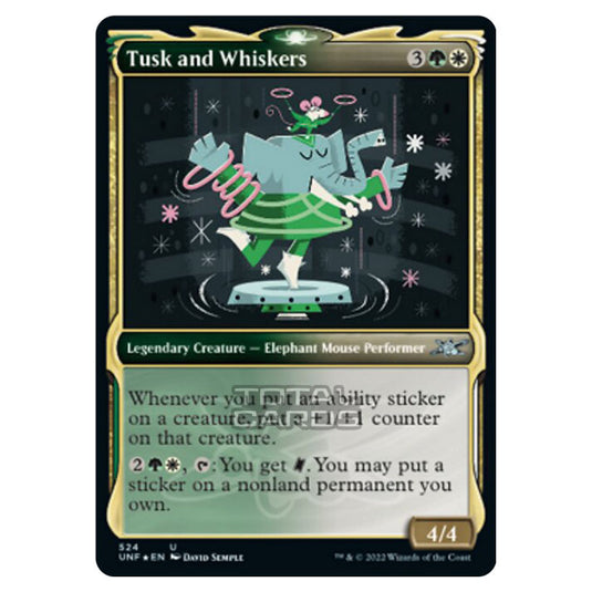 Magic The Gathering - Unfinity - Tusk and Whiskers (Galaxy Foil) - 524/244