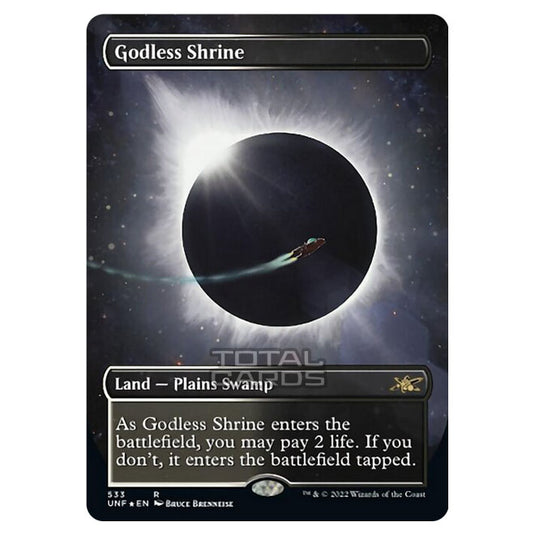 Magic The Gathering - Unfinity - Godless Shrine (Galaxy Foil) - 533/244