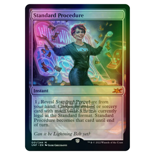 Magic The Gathering - Unfinity - Standard Procedure - 001/244 (Foil)