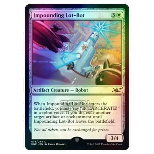 Magic The Gathering - Unfinity - Impounding Lot-Bot - 014/244 (Foil)