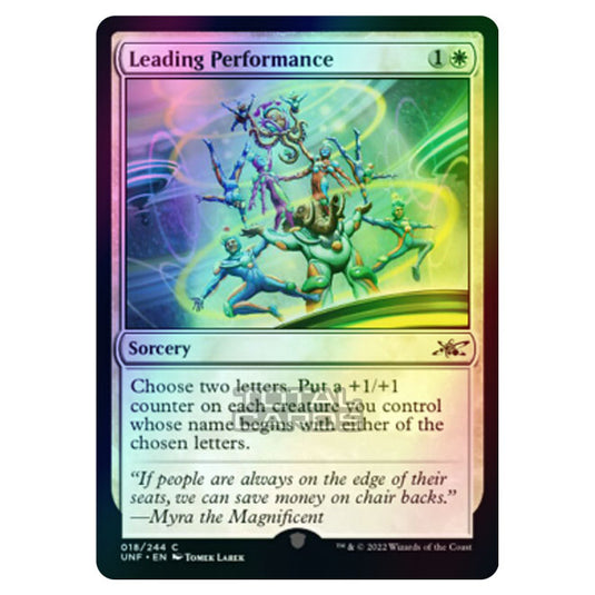 Magic The Gathering - Unfinity - Leading Performance - 018/244 (Foil)