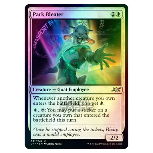 Magic The Gathering - Unfinity - Park Bleater - 021/244 (Foil)