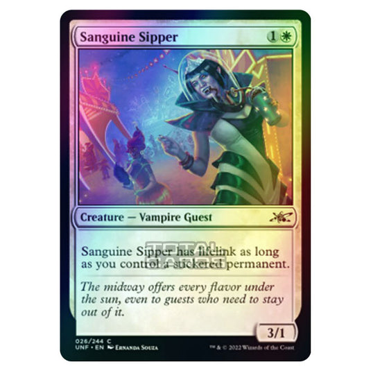 Magic The Gathering - Unfinity - Sanguine Sipper - 026/244 (Foil)