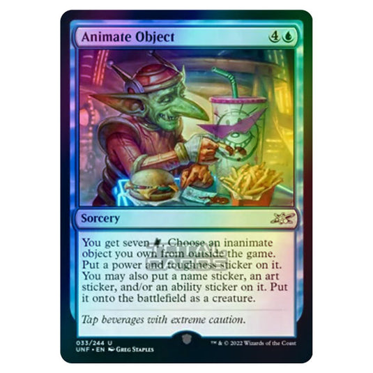 Magic The Gathering - Unfinity - Animate Object - 033/244 (Foil)