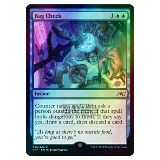 Magic The Gathering - Unfinity - Bag Check - 036/244 (Foil)