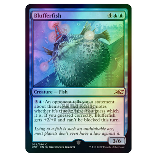 Magic The Gathering - Unfinity - Blufferfish - 039/244 (Foil)