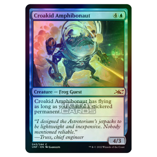 Magic The Gathering - Unfinity - Croakid Amphibonaut - 043/244 (Foil)