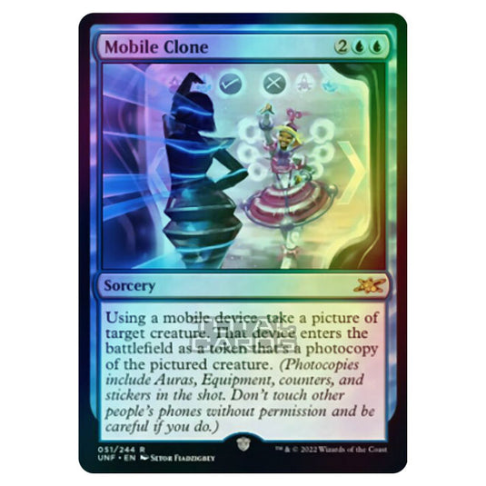 Magic The Gathering - Unfinity - Mobile Clone - 051/244 (Foil)