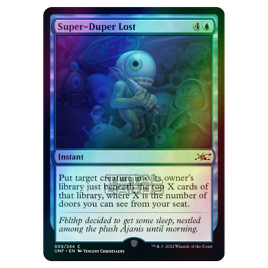 Magic The Gathering - Unfinity - Super-Duper Lost - 059/244 (Foil)