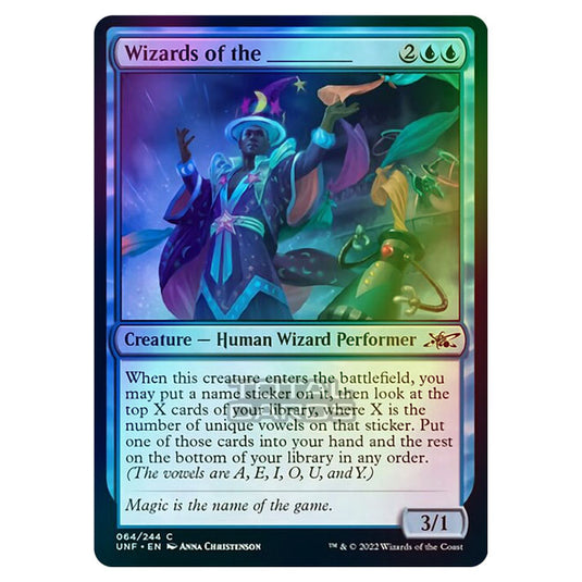 Magic The Gathering - Unfinity - Wizards of the _____ - 064/244 (Foil)