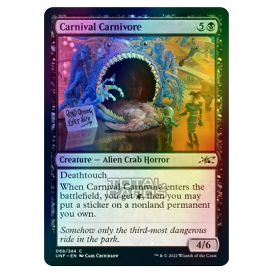 Magic The Gathering - Unfinity - Carnival Carnivore - 068/244 (Foil)