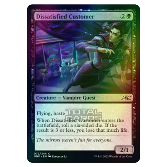 Magic The Gathering - Unfinity - Dissatisfied Customer - 072/244 (Foil)