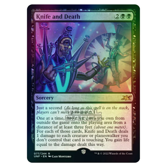 Magic The Gathering - Unfinity - Knife and Death - 077/244 (Foil)