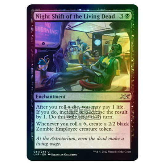 Magic The Gathering - Unfinity - Night Shift of the Living Dead - 081/244 (Foil)