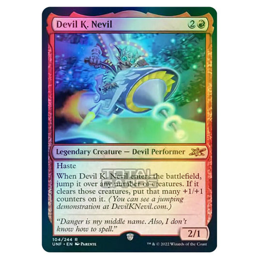 Magic The Gathering - Unfinity - Devil K. Nevil - 104/244 (Foil)