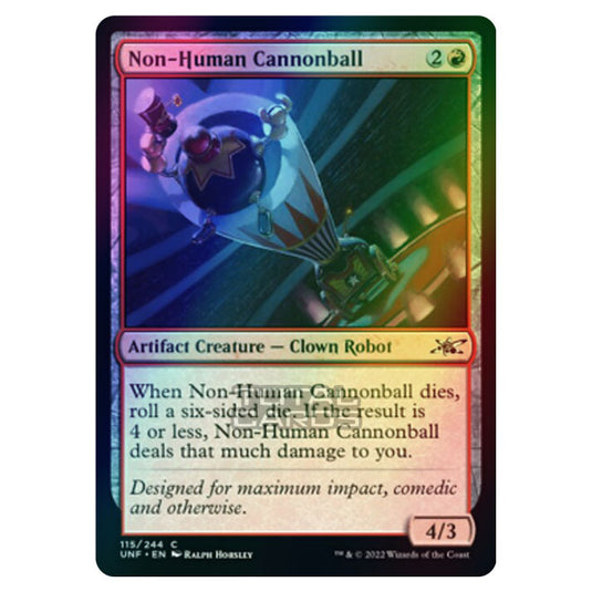 Magic The Gathering - Unfinity - Non-Human Cannonball - 115/244 (Foil)
