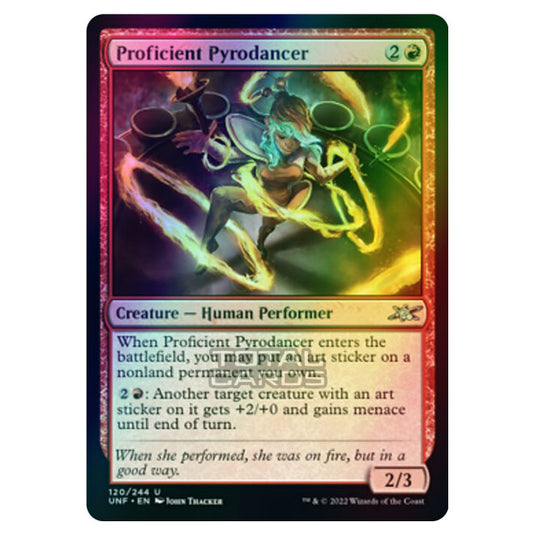 Magic The Gathering - Unfinity - Proficient Pyrodancer - 120/244 (Foil)