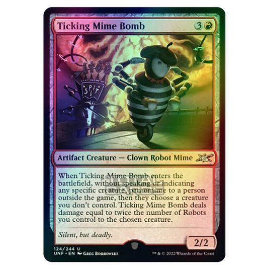 Magic The Gathering - Unfinity - Ticking Mime Bomb - 124/244 (Foil)