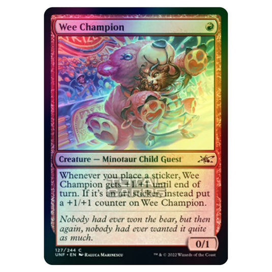 Magic The Gathering - Unfinity - Wee Champion - 127/244 (Foil)