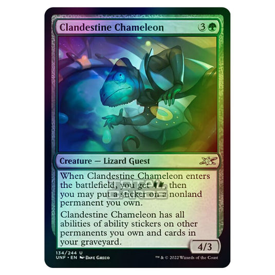 Magic The Gathering - Unfinity - Clandestine Chameleon - 134/244 (Foil)