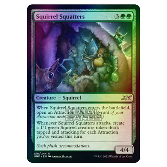 Magic The Gathering - Unfinity - Squirrel Squatters - 156/244 (Foil)