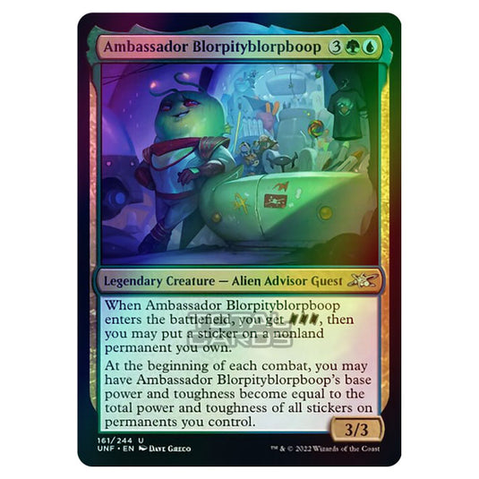 Magic The Gathering - Unfinity - Ambassador Blorpityblorpboop - 161/244 (Foil)