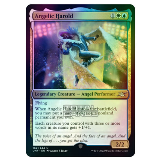 Magic The Gathering - Unfinity - Angelic Harold - 162/244 (Foil)