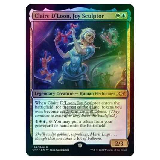 Magic The Gathering - Unfinity - Claire D'Loon, Joy Sculptor - 165/244 (Foil)