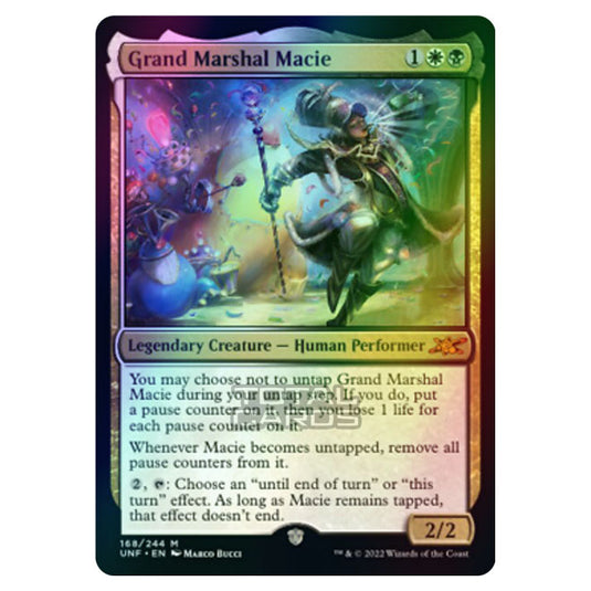 Magic The Gathering - Unfinity - Grand Marshal Macie - 168/244 (Foil)