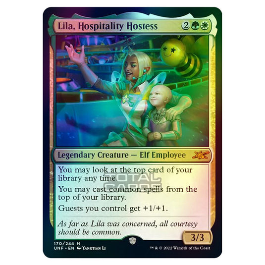 Magic The Gathering - Unfinity - Lila, Hospitality Hostess - 170/244 (Foil)