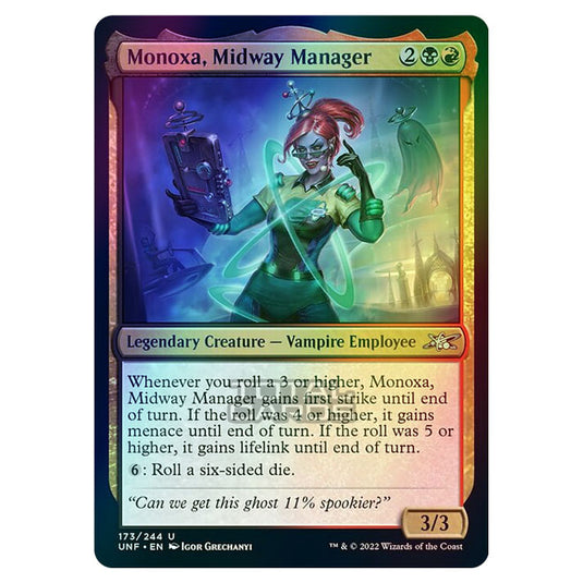 Magic The Gathering - Unfinity - Monoxa, Midway Manager - 173/244 (Foil)