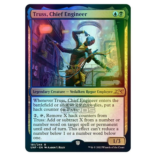 Magic The Gathering - Unfinity - Truss, Chief Engineer - 181/244 (Foil)