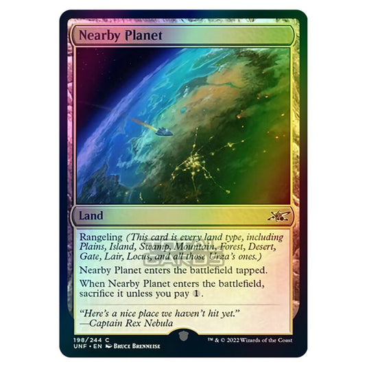 Magic The Gathering - Unfinity - Nearby Planet - 198/244 (Foil)