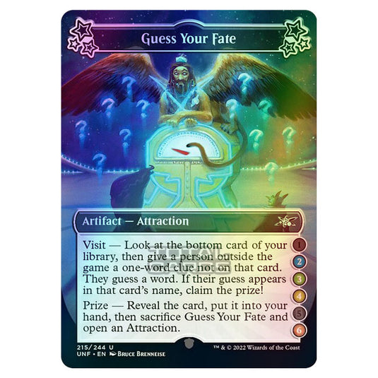 Magic The Gathering - Unfinity - Guess Your Fate - 215a/244 (Foil)