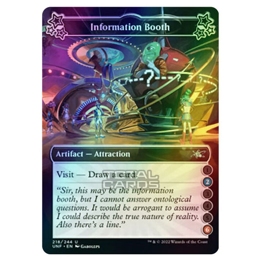 Magic The Gathering - Unfinity - Information Booth - 218a/244 (Foil)