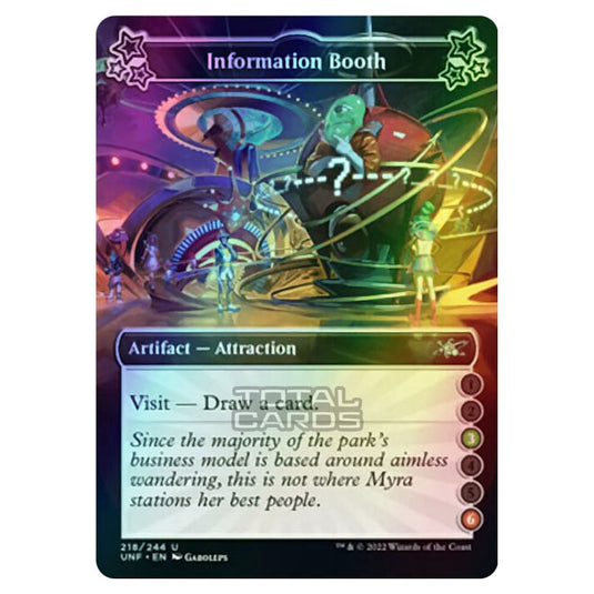 Magic The Gathering - Unfinity - Information Booth - 218b/244 (Foil)