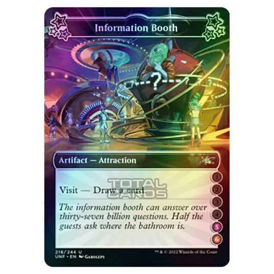 Magic The Gathering - Unfinity - Information Booth - 218d/244 (Foil)