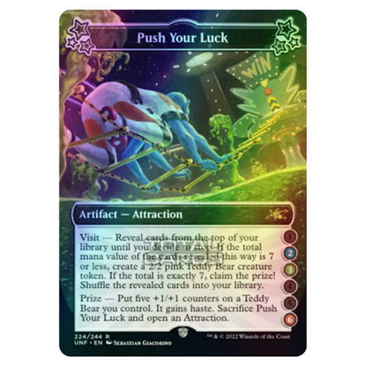 Magic The Gathering - Unfinity - Push Your Luck - 224a/244 (Foil)