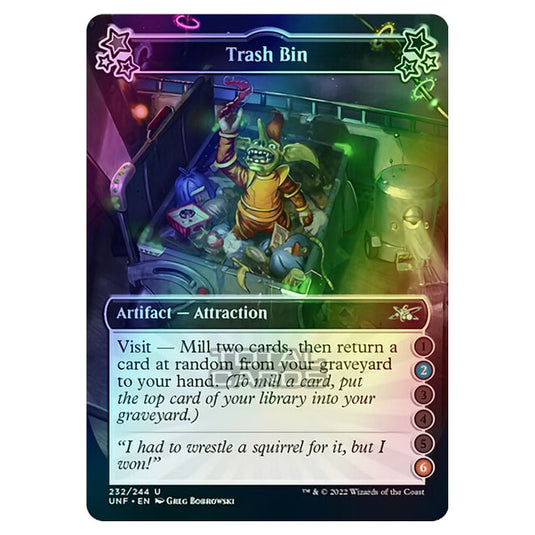 Magic The Gathering - Unfinity - Trash Bin - 232a/244 (Foil)