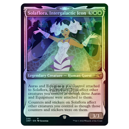 Magic The Gathering - Unfinity - Solaflora, Intergalactic Icon (Showcase Card) - 246/244 (Foil)