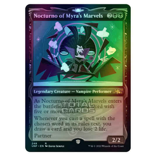 Magic The Gathering - Unfinity - Nocturno of Myra's Marvels (Showcase Card) - 248/244 (Foil)