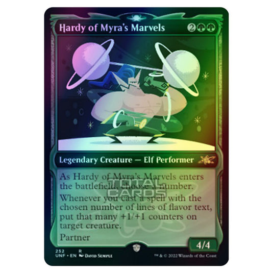 Magic The Gathering - Unfinity - Hardy of Myra's Marvels (Showcase Card) - 252/244 (Foil)