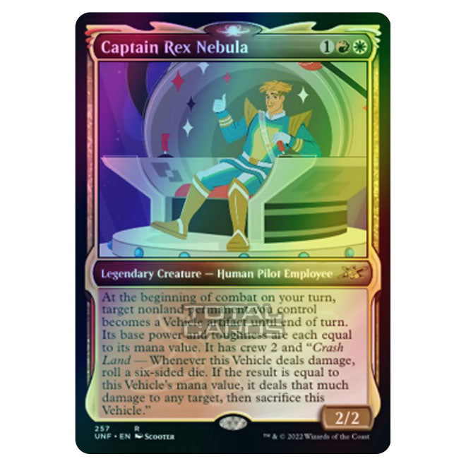 Captain Rex Token Magic The Gathering - Unfinity - Captain Rex Nebula (Showcase Card)