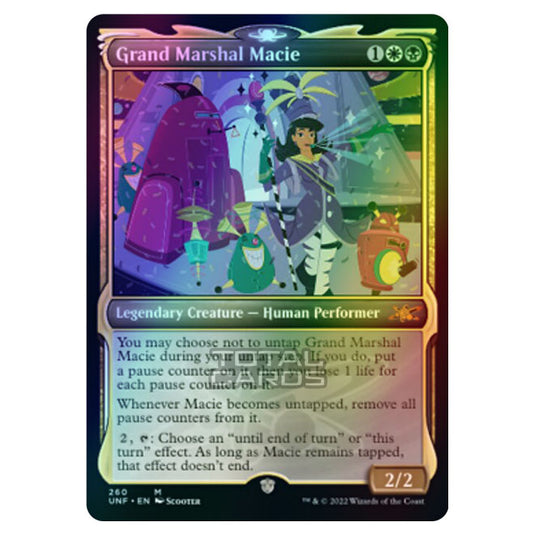 Magic The Gathering - Unfinity - Grand Marshal Macie (Showcase Card) - 260/244 (Foil)