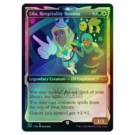 Magic The Gathering - Unfinity - Lila, Hospitality Hostess (Showcase Card) - 262/244 (Foil)