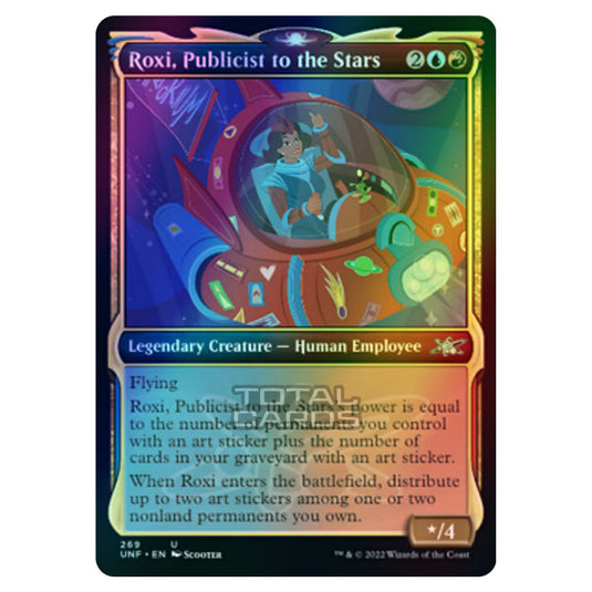 Magic The Gathering - Unfinity - Roxi, Publicist to the Stars (Showcase Card) - 269/244 (Foil)