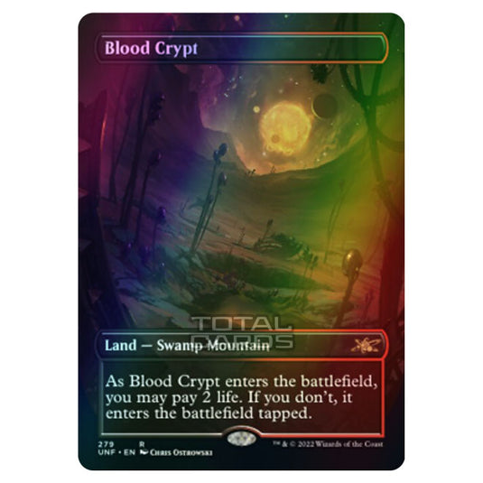 Magic The Gathering - Unfinity - Blood Crypt (Alternate-Art Borderless Card) - 279/244 (Foil)