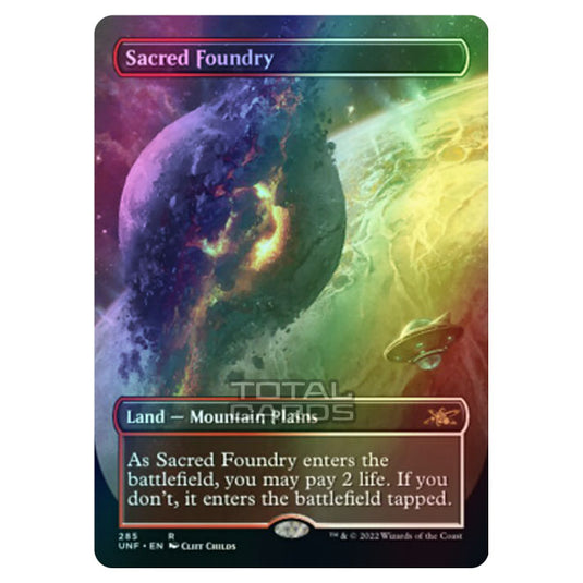 Magic The Gathering - Unfinity - Sacred Foundry (Alternate-Art Borderless Card) - 285/244 (Foil)