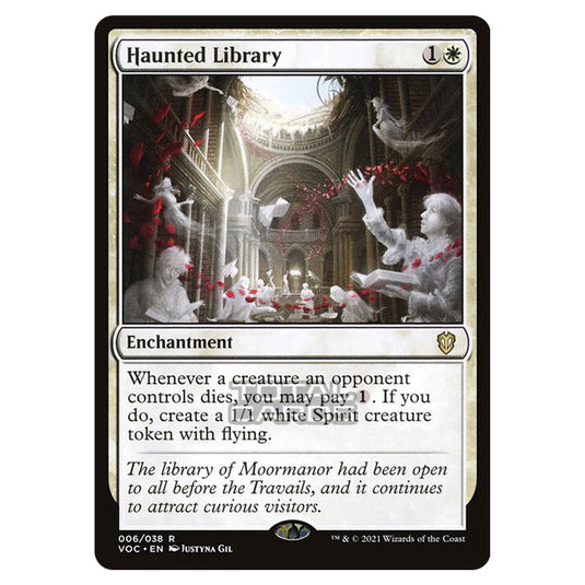 Magic The Gathering - Innistrad - Crimson Vow Commander - Haunted Library - 6/38