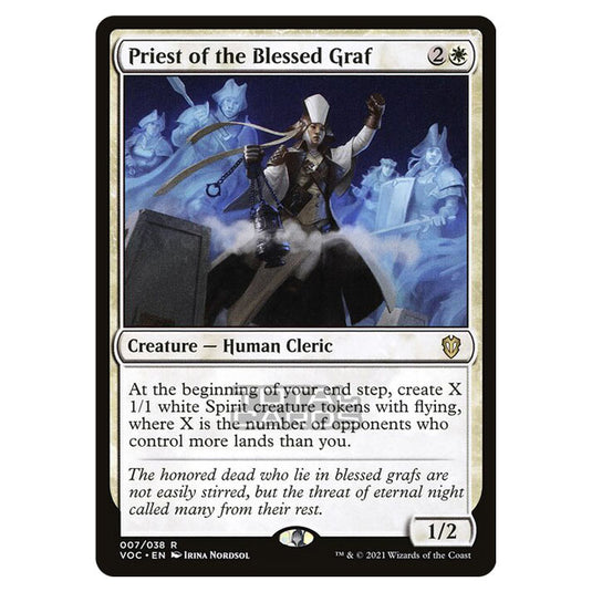 Magic The Gathering - Innistrad - Crimson Vow Commander - Priest of the Blessed Graf - 7/38